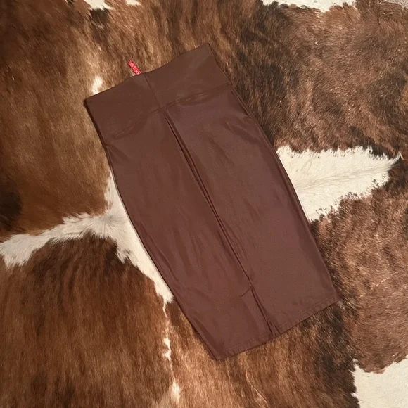 SPANX Brown Midi pencil Skirt size M - Picture 3 of 6